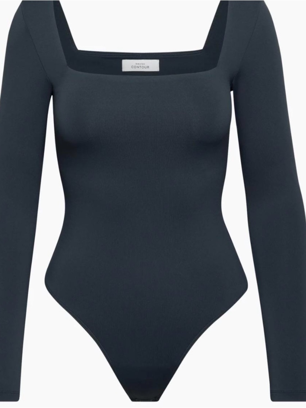 Aritzia Babaton Contour Square Neck Bodysuit Black Size Medium
